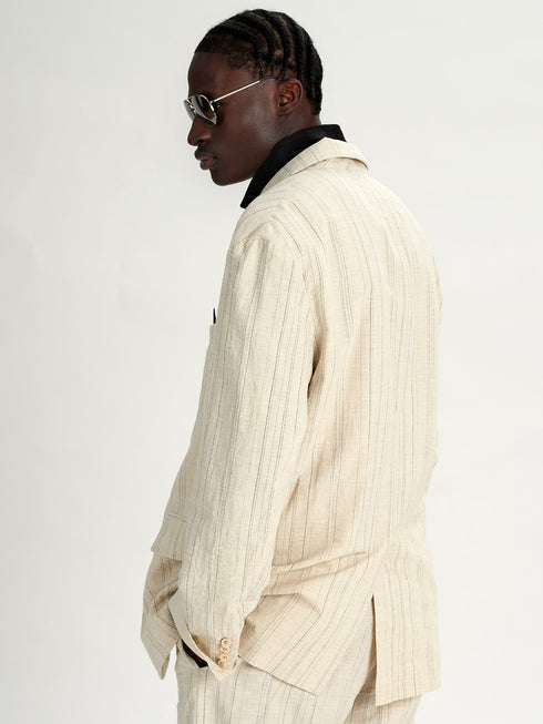Forme d'Expression Spencer Jacket Beige Manuscript